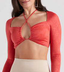 Stay Sultry Long Sleeve Crop Top