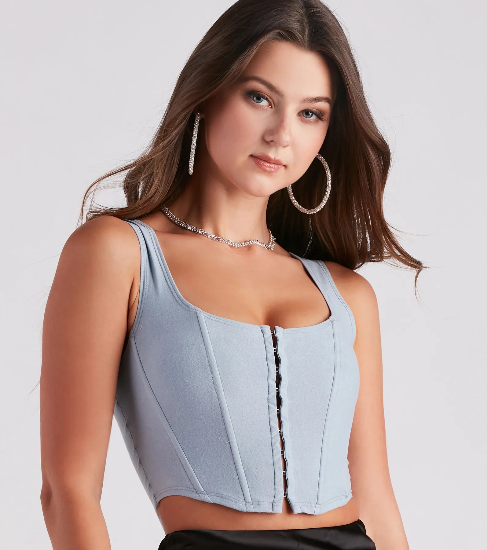 Out West Faux Suede Bustier