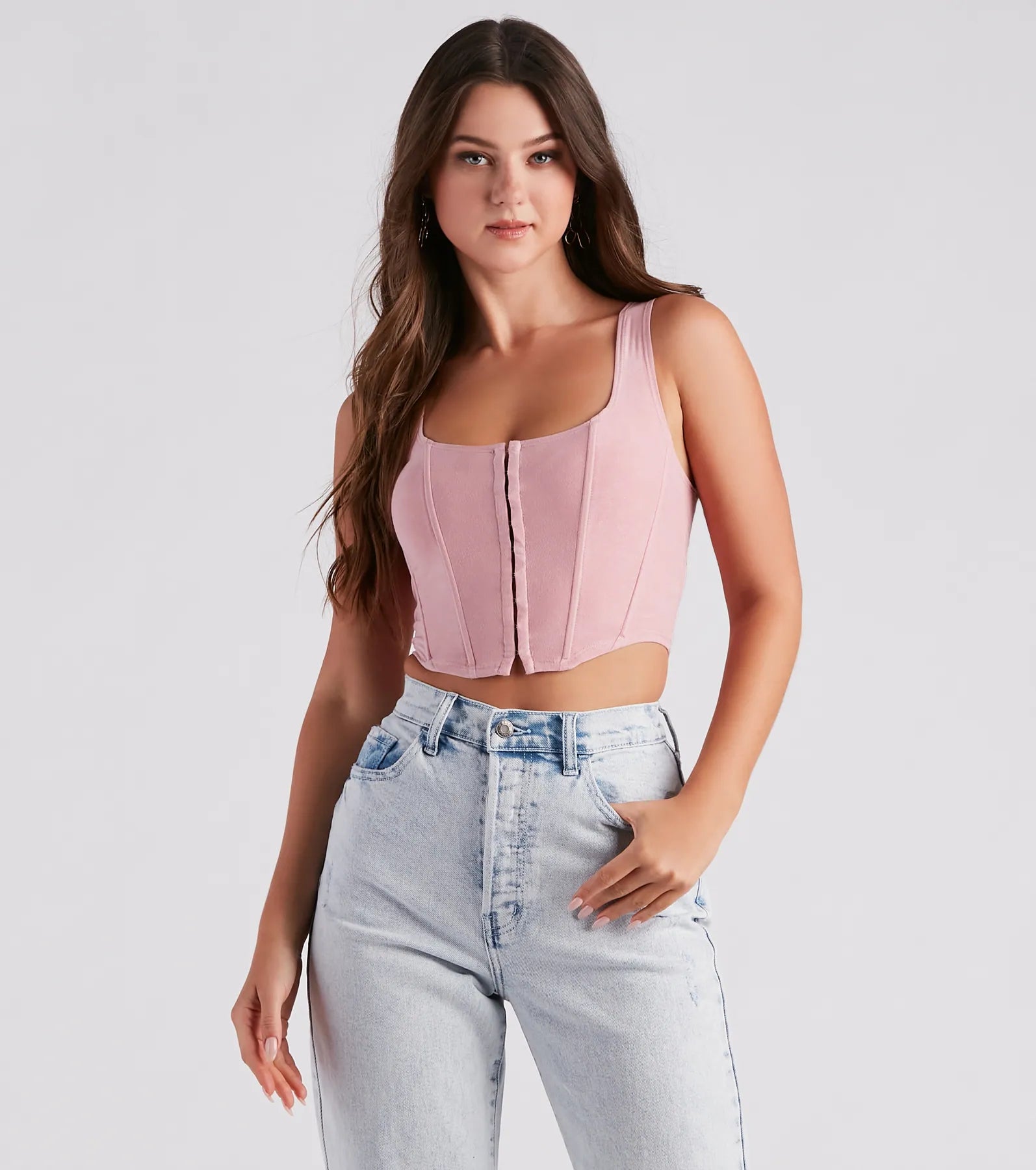 Out West Faux Suede Bustier