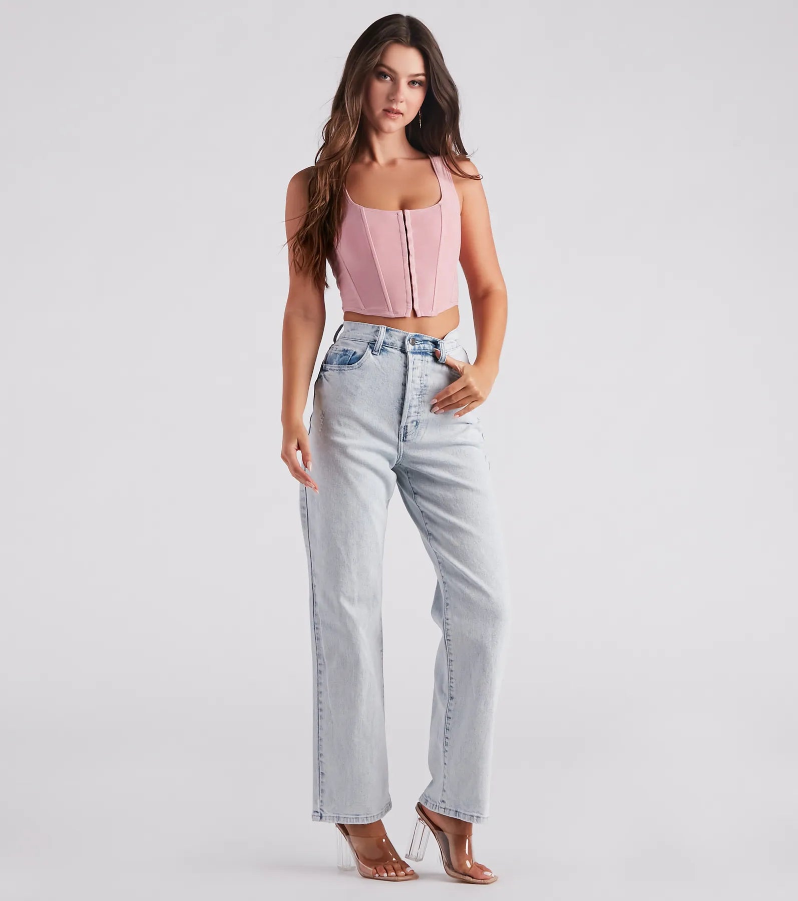 Out West Faux Suede Bustier