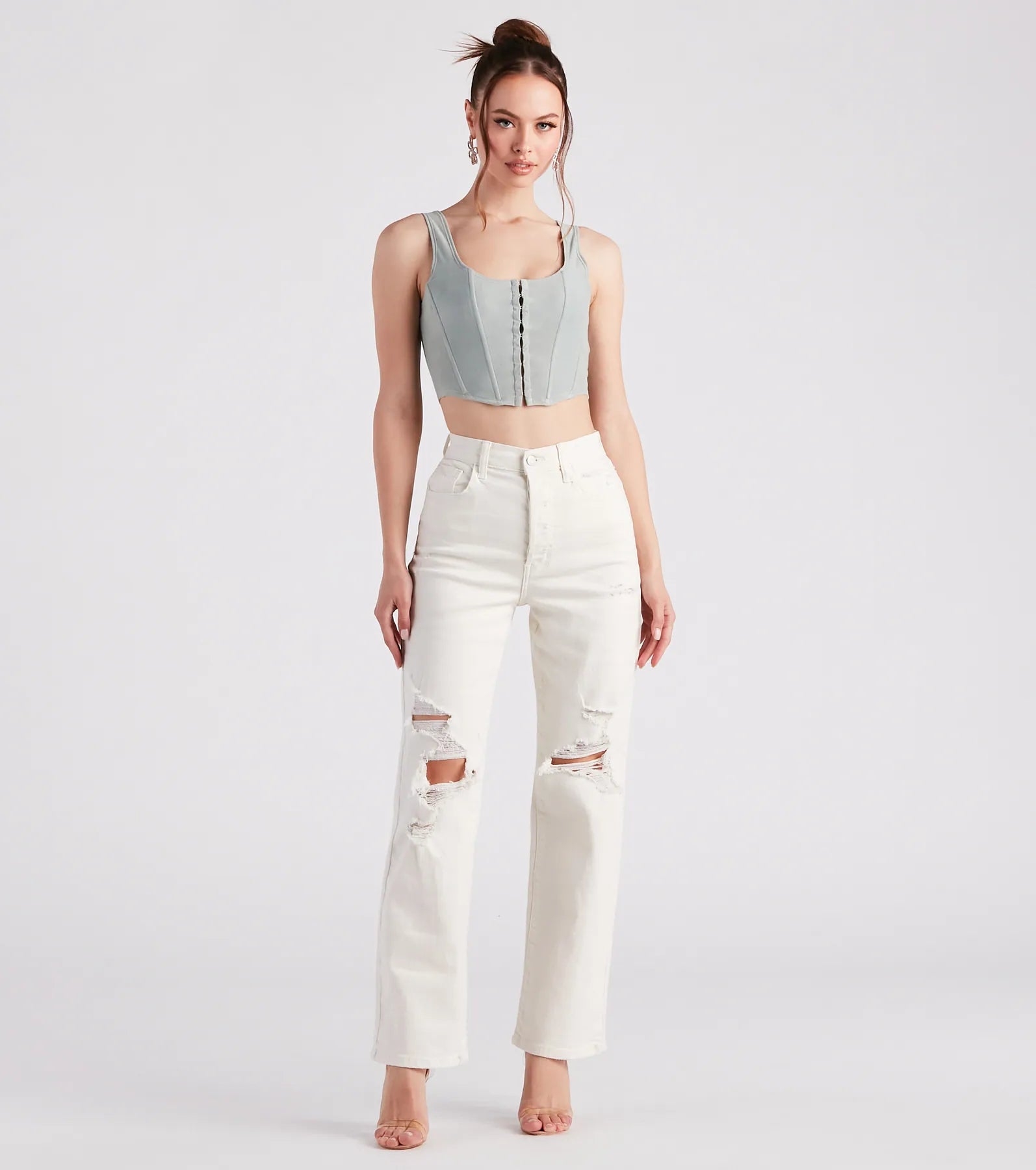 Out West Faux Suede Bustier