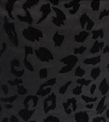 Alluring Flocked Leopard Print Halter Top