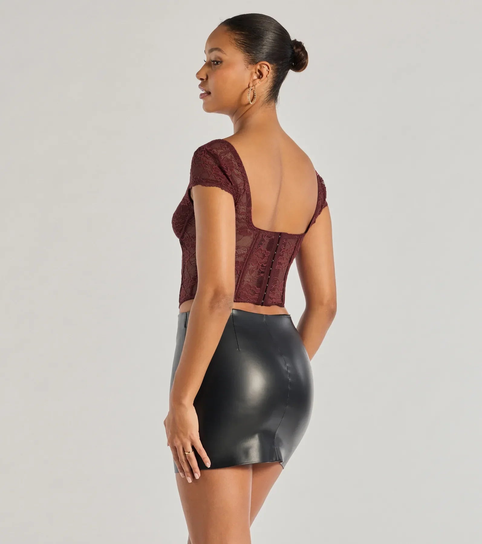 Lace Romance Cap Sleeve Bustier