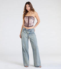 Unmatched Fierceness Leopard Lace Bustier