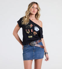 Good Luck Charm Crop Graphic Tee