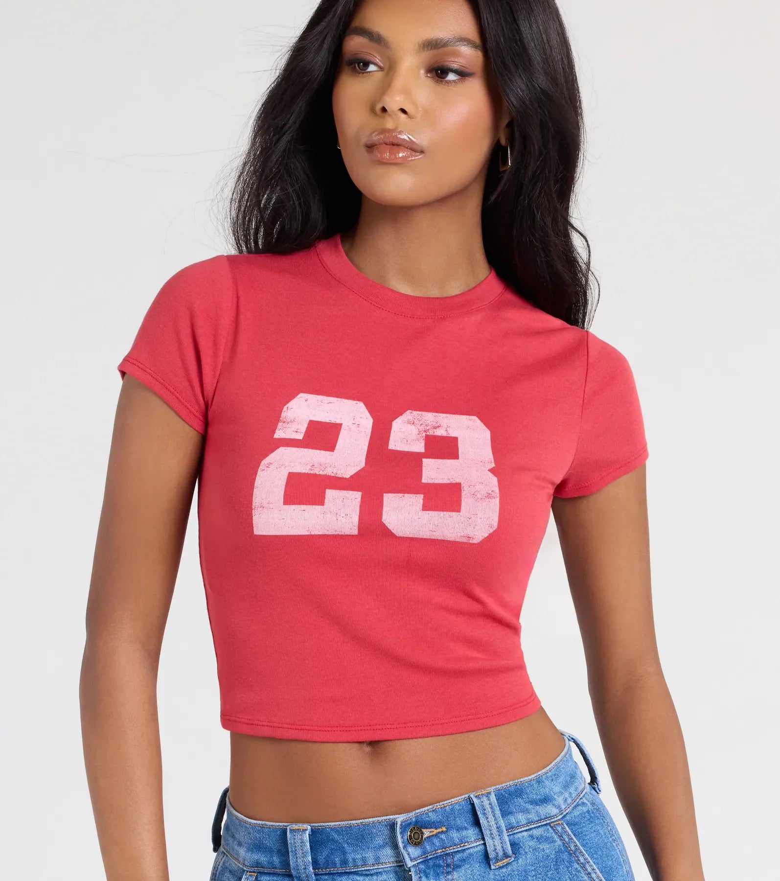 Feeling 23 Crop Graphic Tee