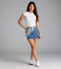 Baby Got Back Basic Crew Neck Crop Tee