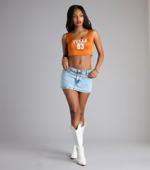 Hook 'Em Hottie Texas© Jersey Corset Crop Top