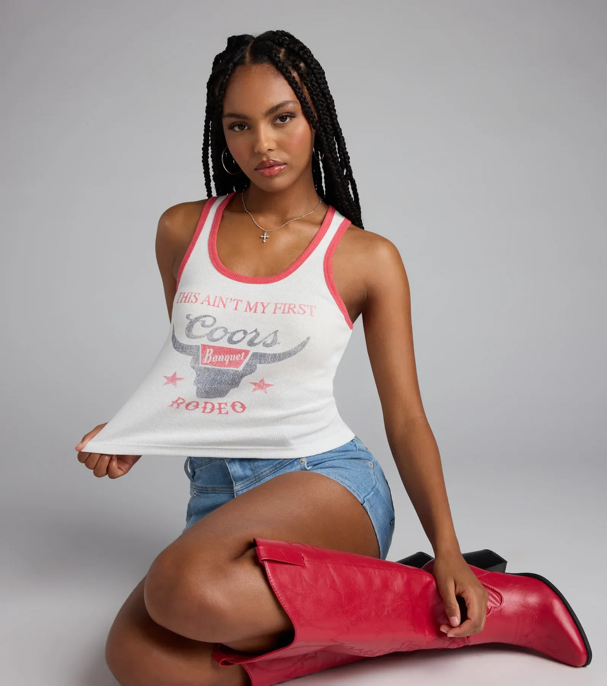Coors ® This Ain't My First Rodeo Graphic Tank Top