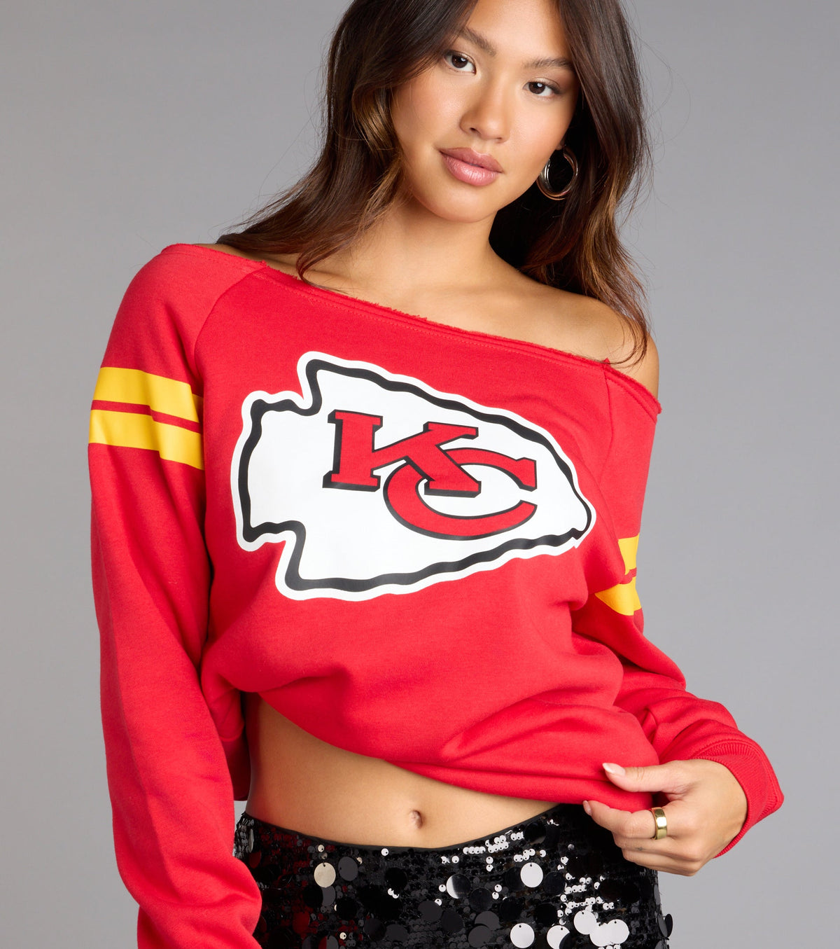 Ultra Game NFL Kansas City Chiefs Pull-Over Top