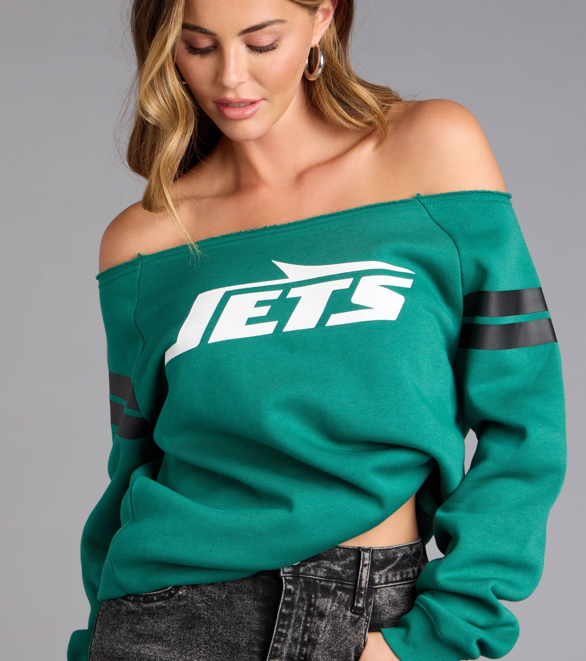 Ultra Game NFL New York Jets Pull-Over Top
