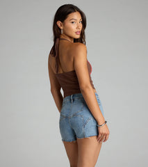 Western Hottie Wild Cowboy Graphic Crop Top