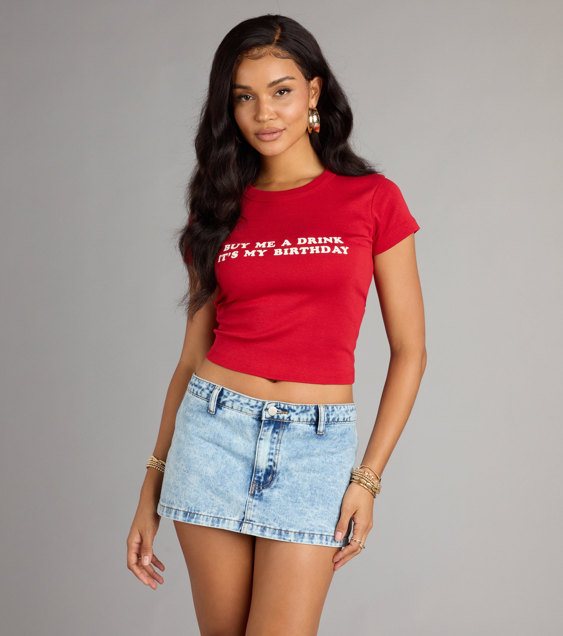 Buy Me A Drink Crop Graphic Tee