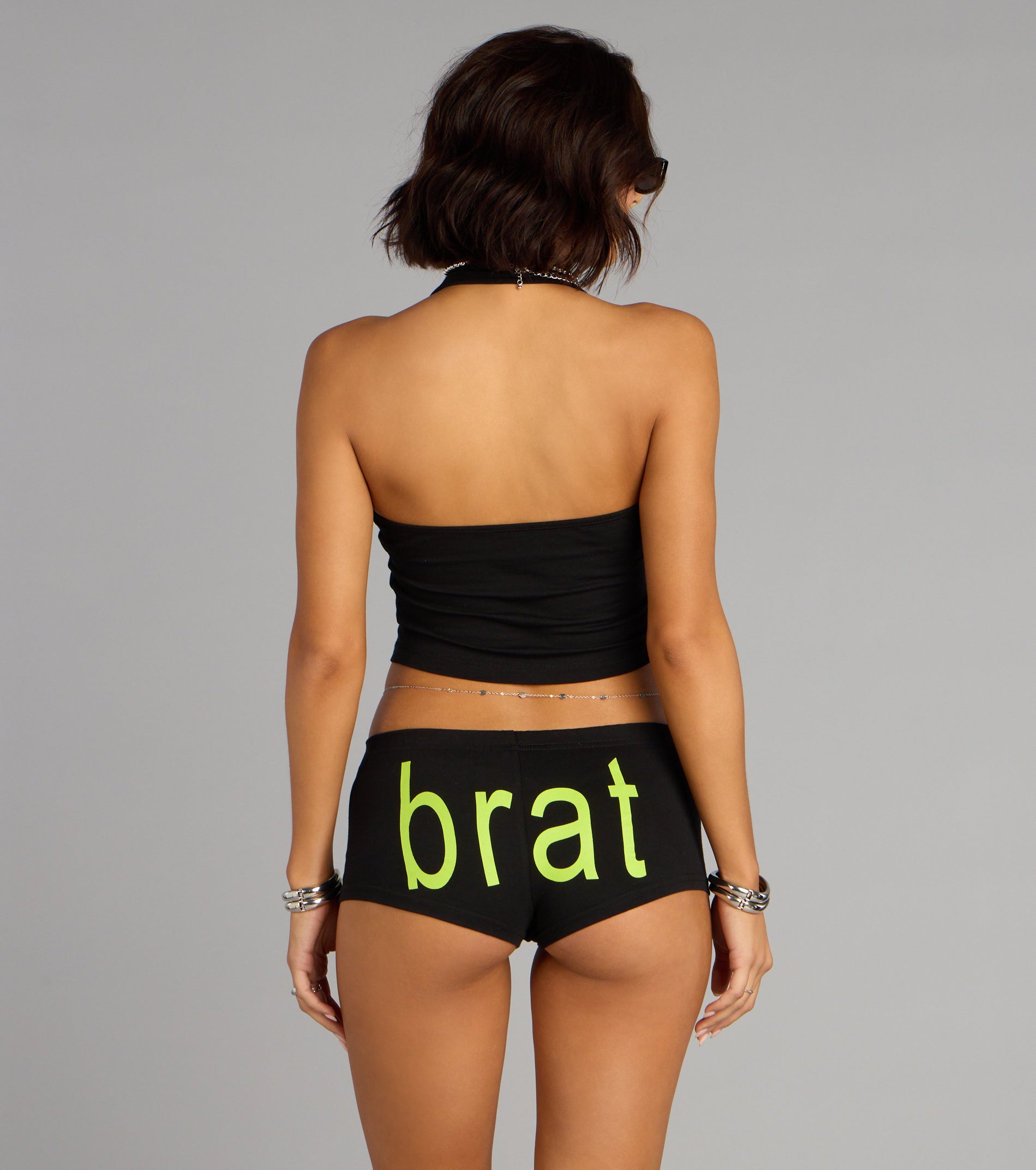 Charli xcx 365 Party Girl Graphic Halter Top