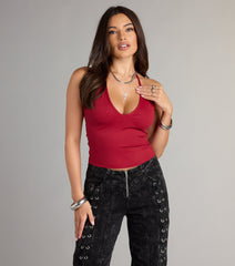Everyday Essential Halter Crop Top