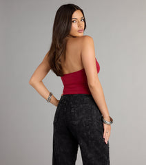 Everyday Essential Halter Crop Top