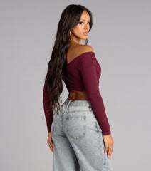 Sweet Intentions Wrap Top