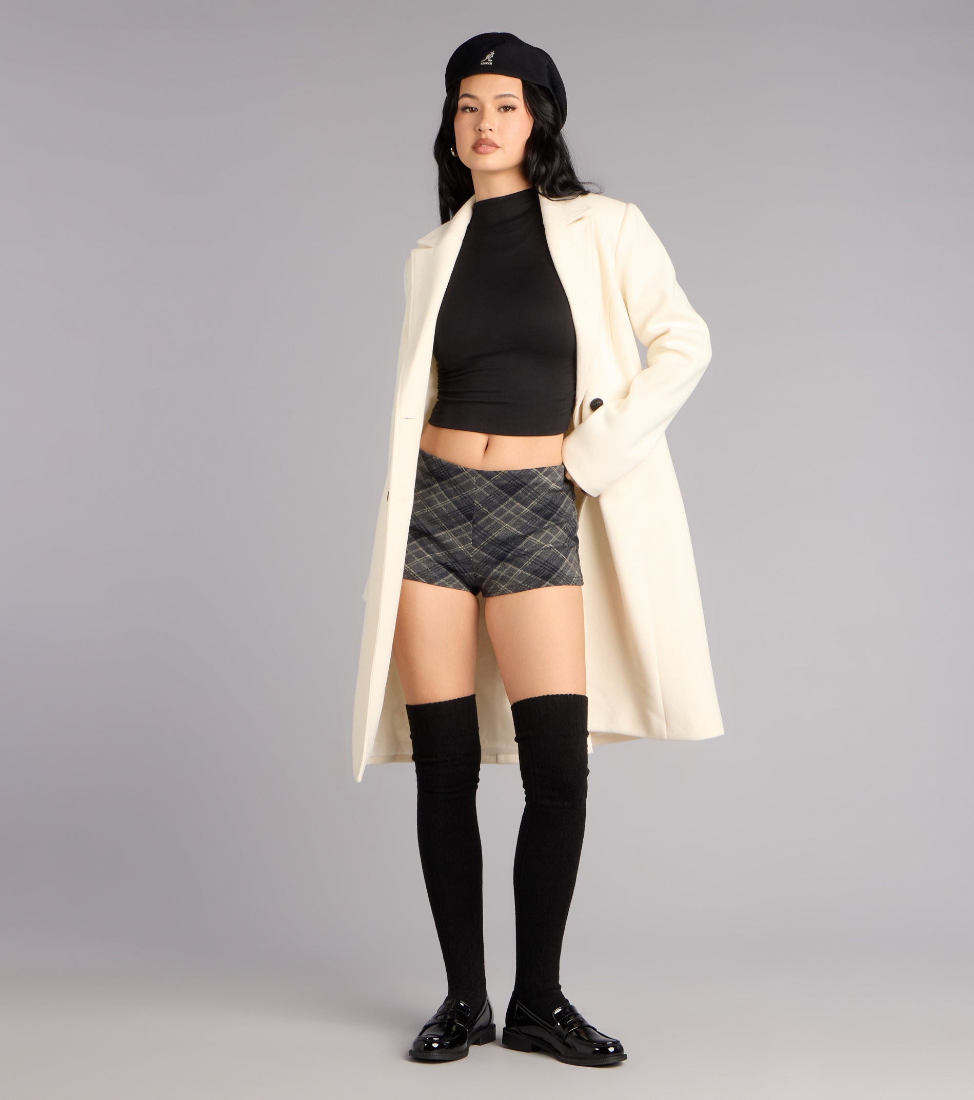 Cozy Sculpt Mock Neck Crop Top