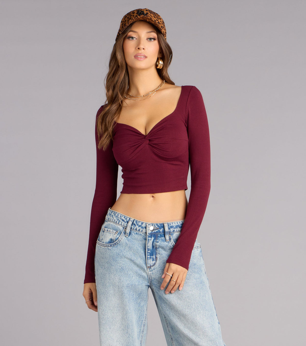 Effortless Tease Long Sleeve Crop Top