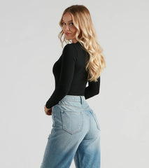 Not Your Basic Long Sleeve Bodysuit