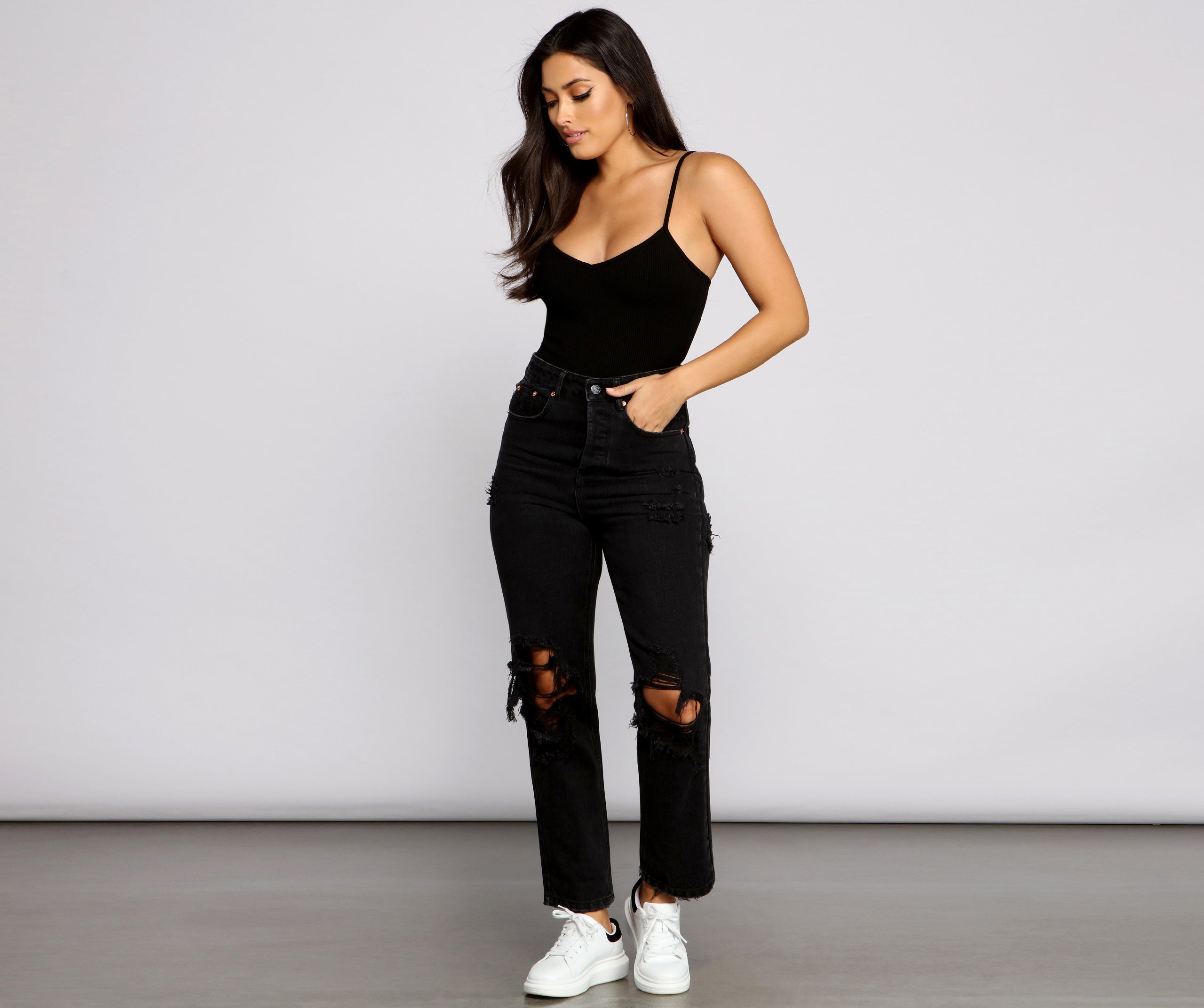 Essential Ribbed Knit Compression Bodysuit