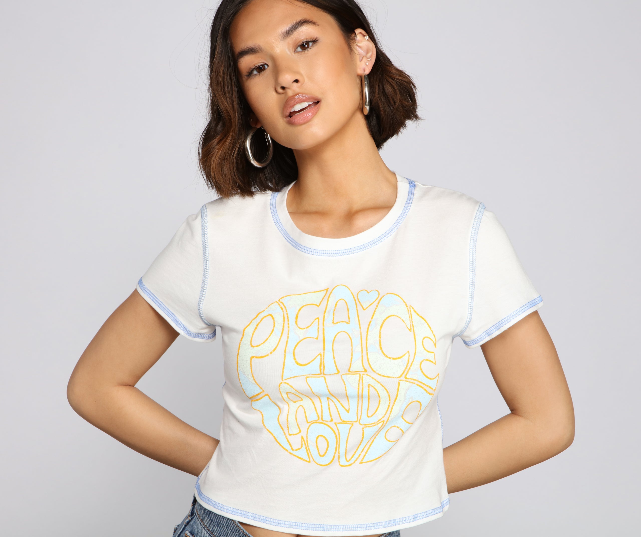 Peace And Love Graphic Tee