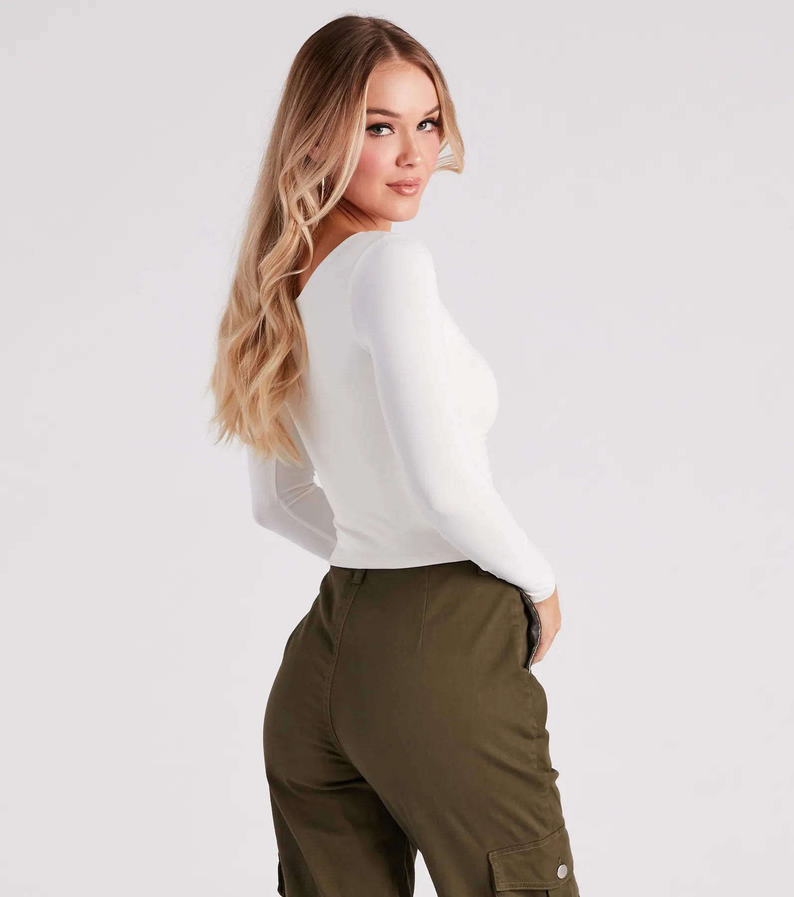 Clean Lines Scoop Neck Seamless Top