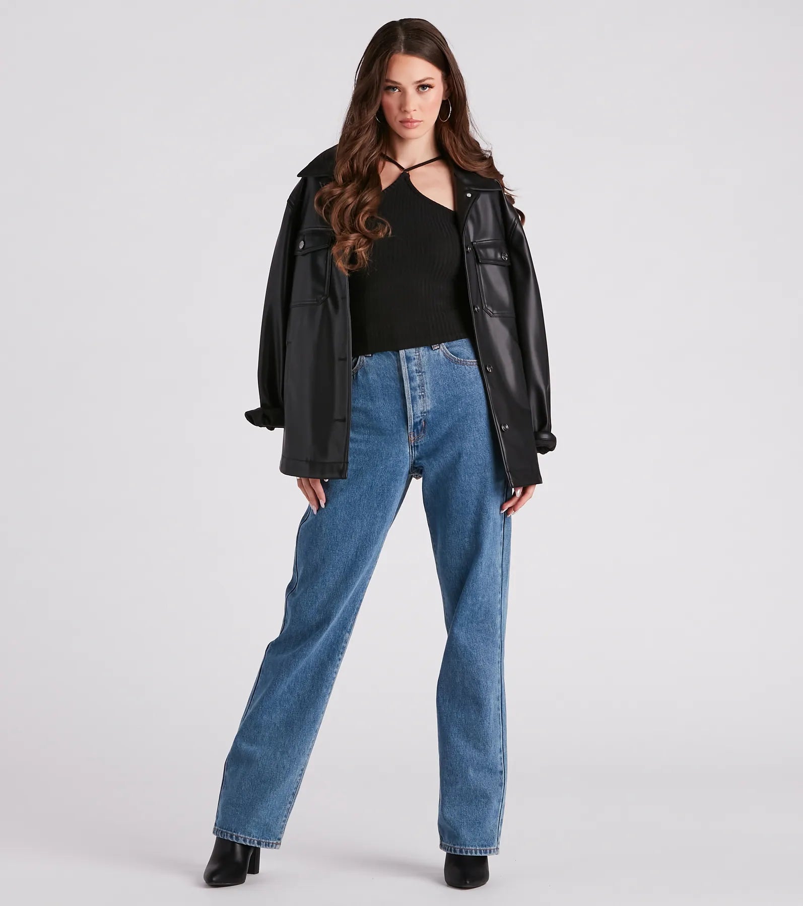 Gimme The Cold Shoulder Rib Knit Top