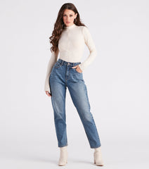 That's My Type Mock Neck Zip Top