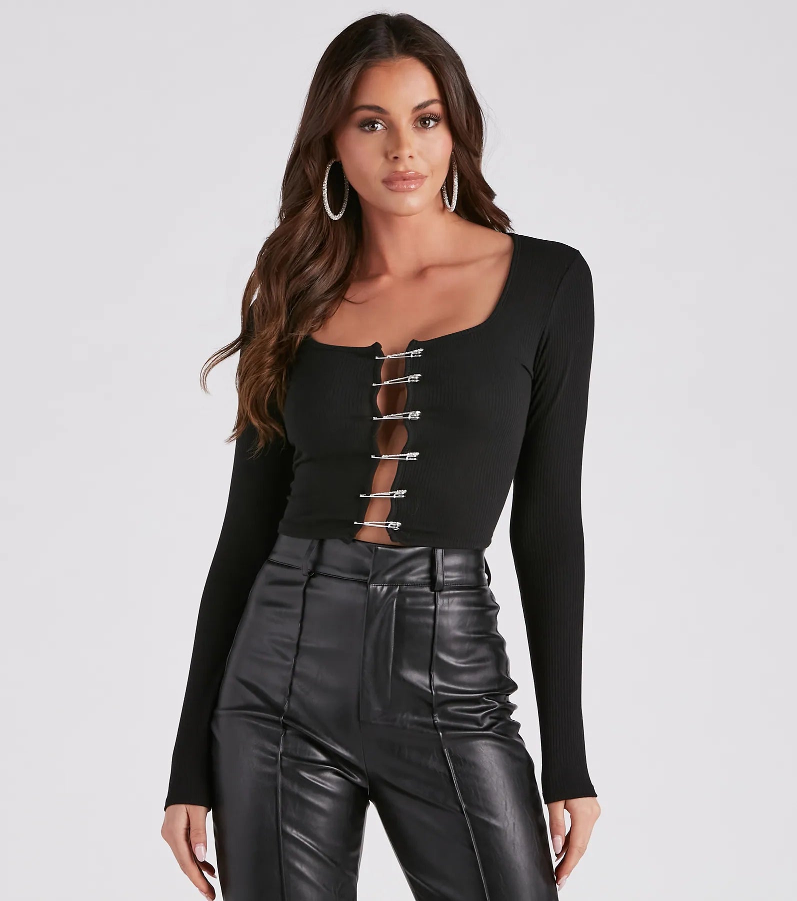 A Girls Gotta Shine Knit Crop Top