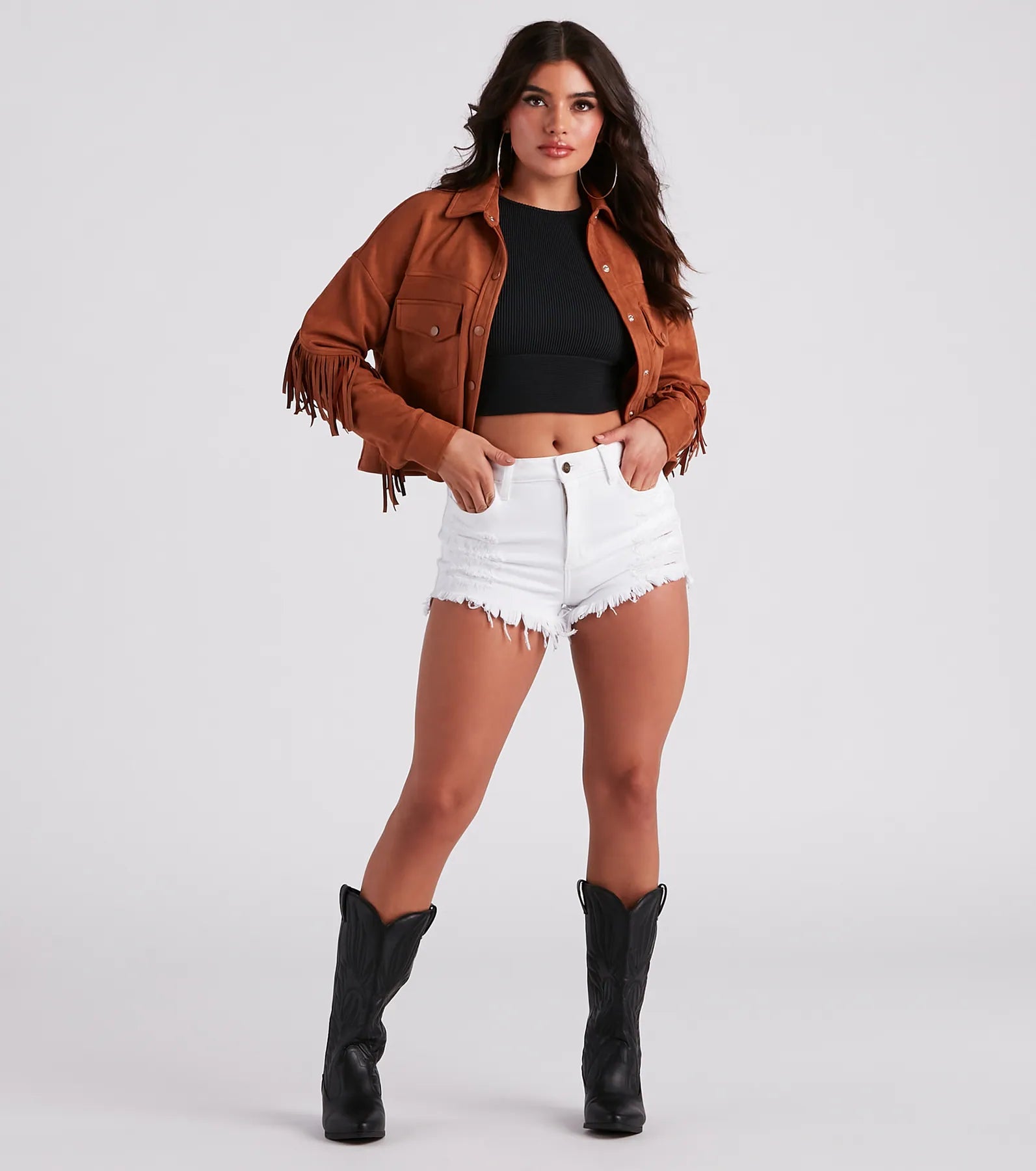 Hit Up The Basic Sleeveless Crop Top