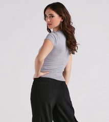 Whiskey Is The Answer Cropped Graphic Tee