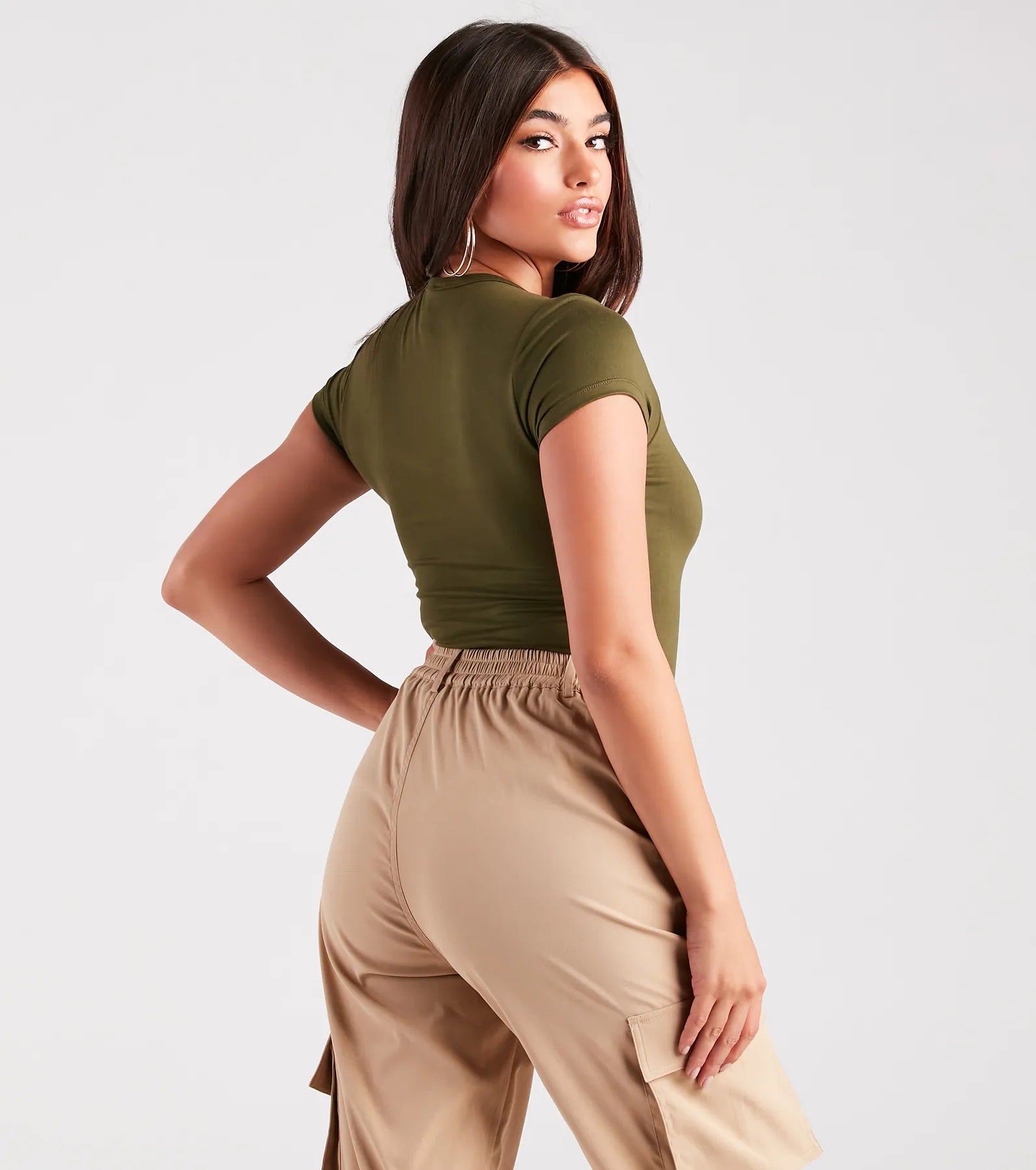 Casually Cute Basic Short Sleeve Bodysuit