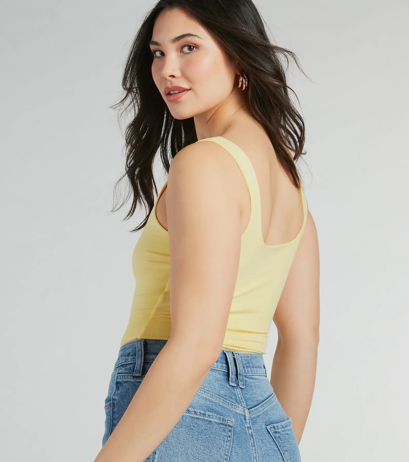 Staple Piece Scoop Neck Bodysuit