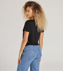 A Toast For The Girls Crop Graphic Tee