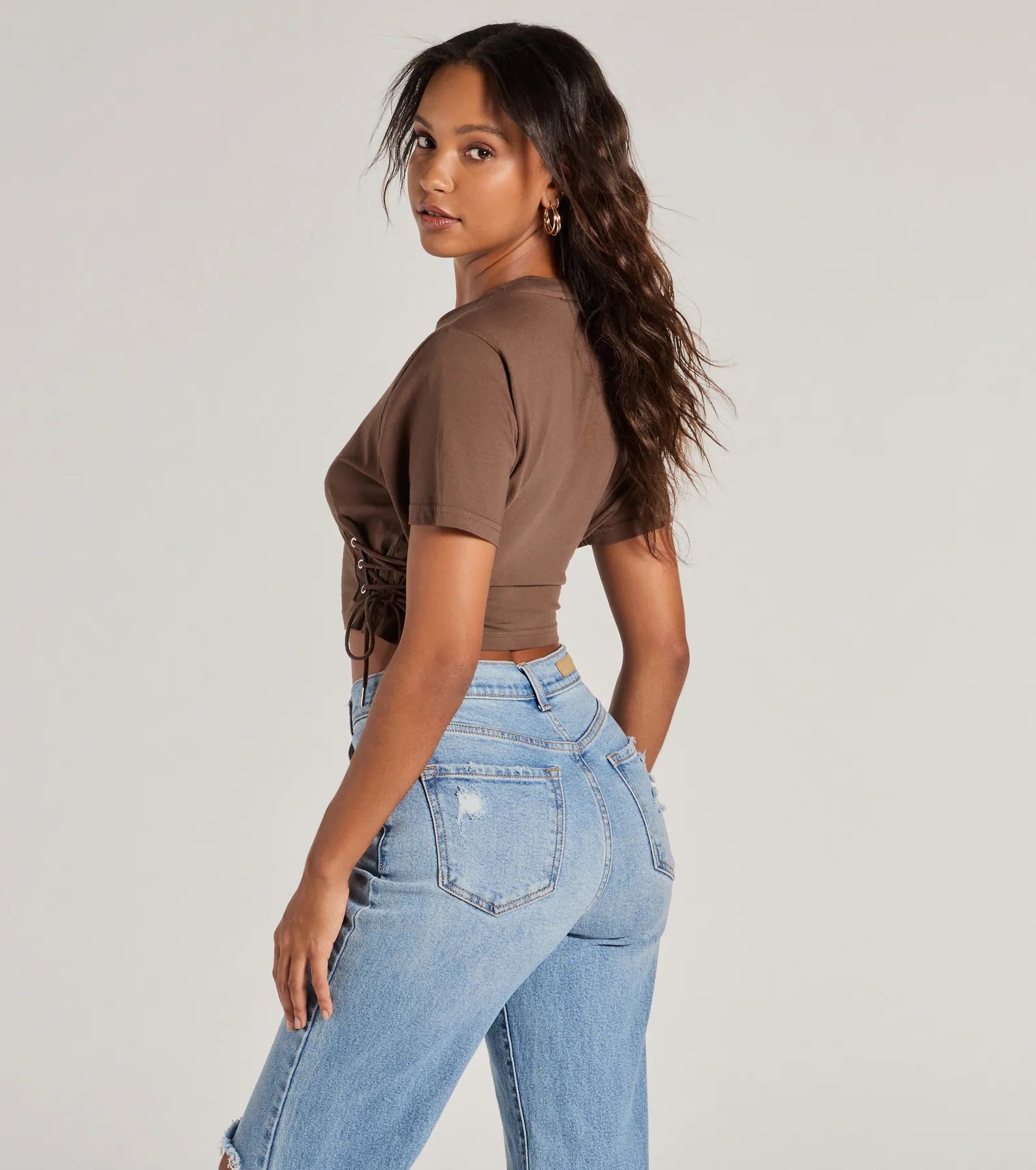 Rough Rider Lace-Up Graphic Tee