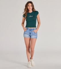 Brat Cropped Graphic Tee