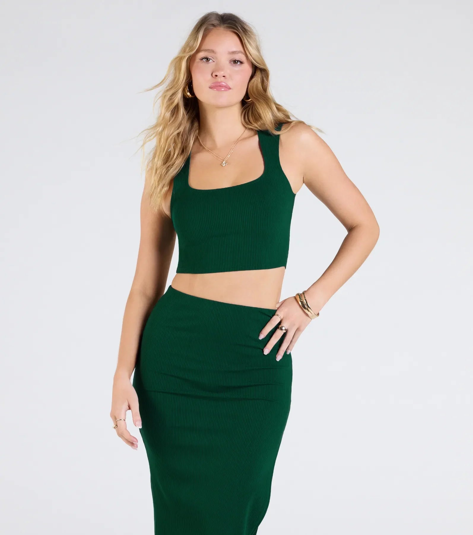 Elevated Era Ribbed Knit Cropped Tank Top
