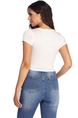 Baby Mama Graphic Knot Tee