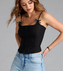 Sculpted Cutie Bow Corset Top