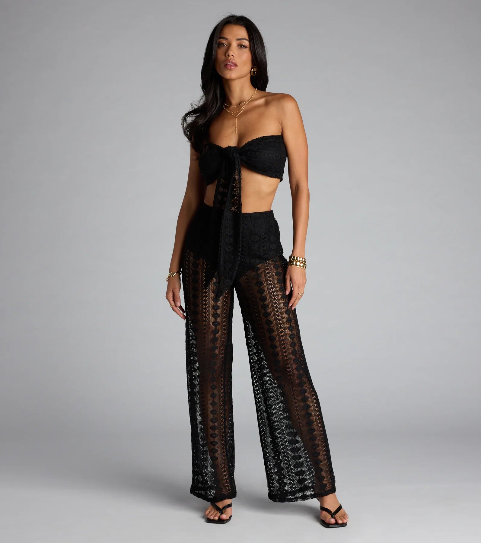 Catching Looks Crochet Bandeau Tube Top