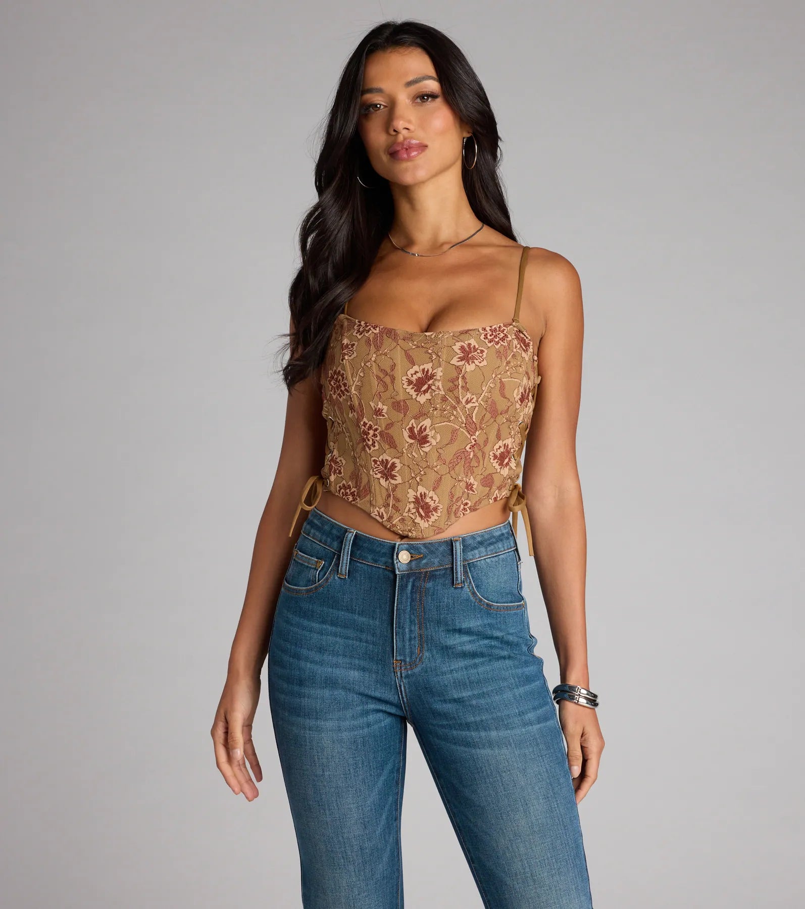 Swoon-Worthy Babe Lace-Up Corset Top
