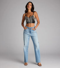 Drop the Sparkle Rhinestone Bustier