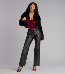 Velvet Crush Halter Bustier Top