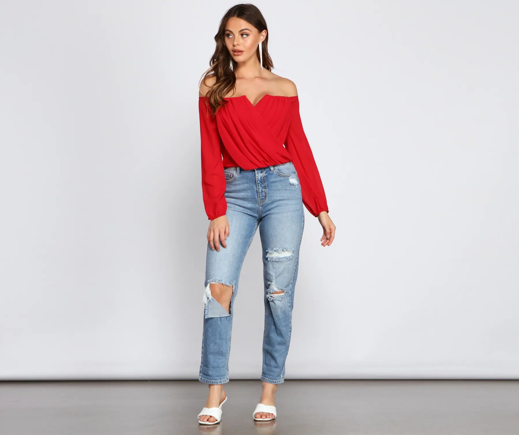 Sophisticated In Chiffon Strapless Top