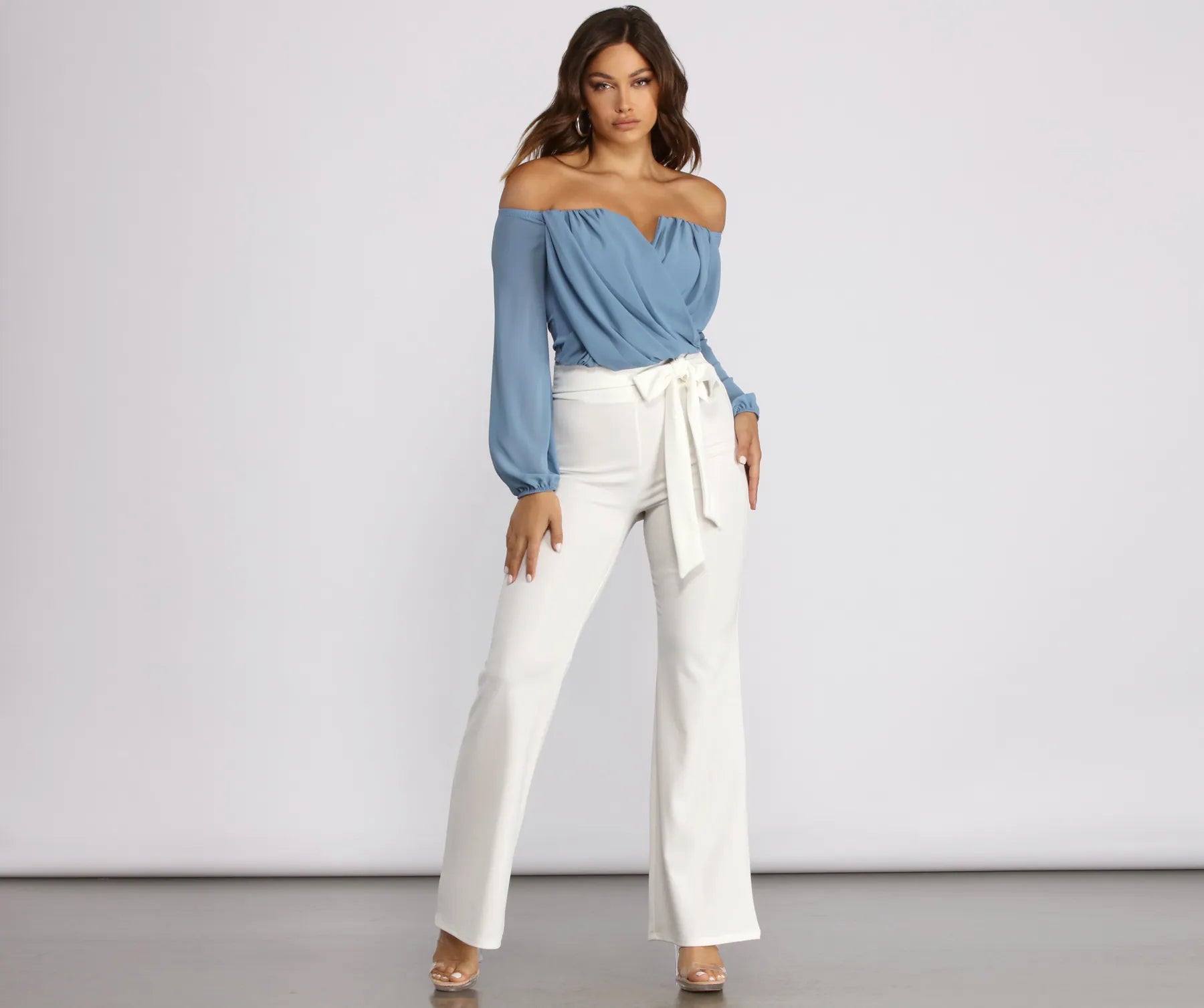 Sophisticated In Chiffon Strapless Top