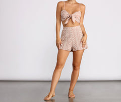 Feeling Good Tie Front Top