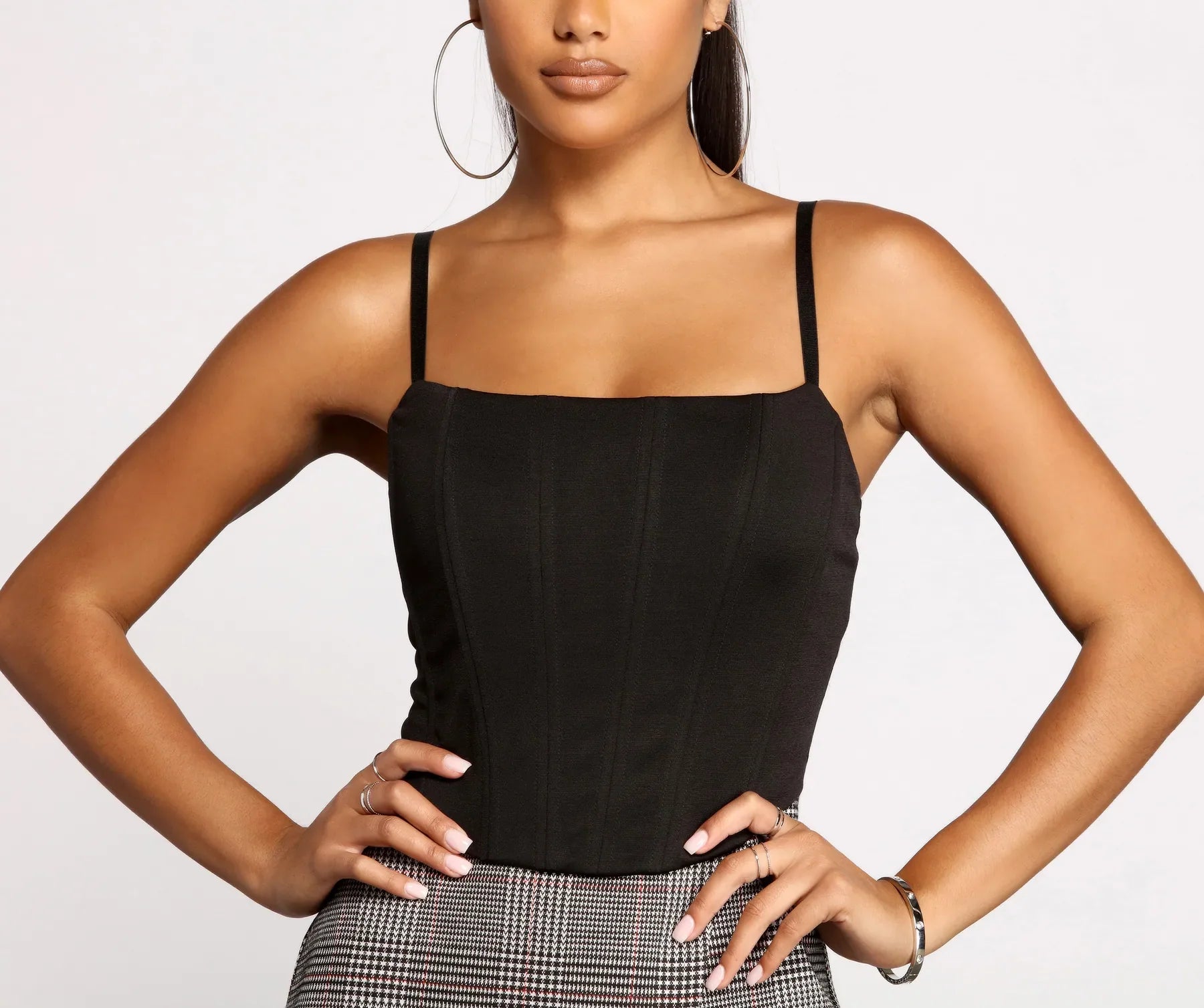 So Chic Corset Sleeveless Top