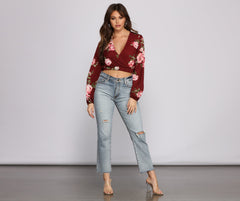 Sweet Intentions Floral Crop Top