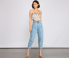 Wild At Heart Leopard Print Scarf Top